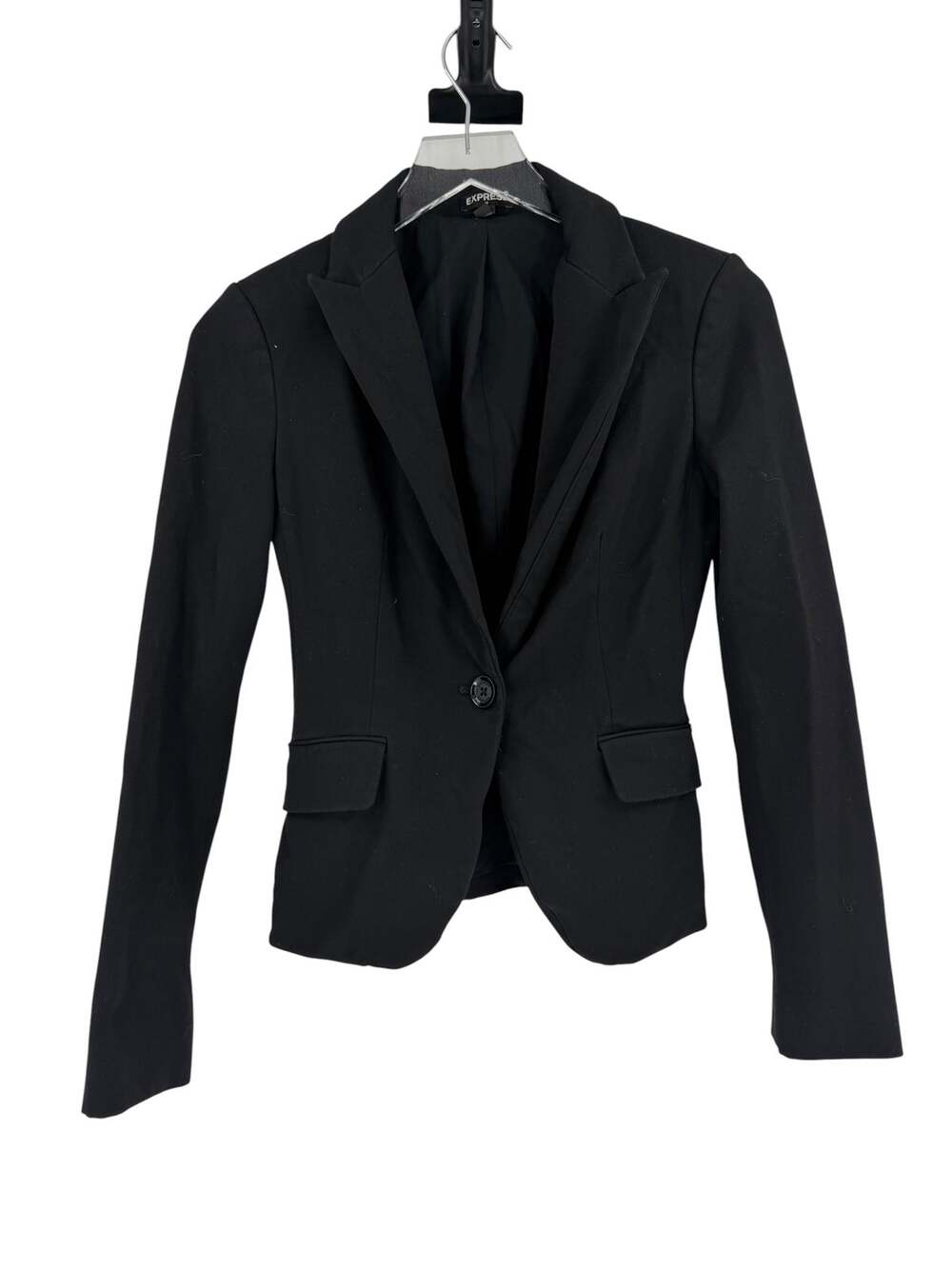 EXPRESS Black Blazer Size 00 Stretch Classic Jacket